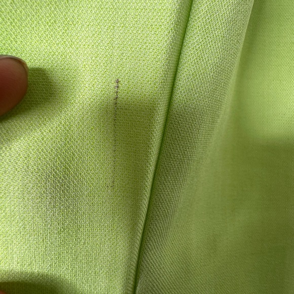 WeWoreWhat Women’s Lime Green Wide Leg Pleated Front Trouser Pant, Sz 6 - Picture 3 of 10